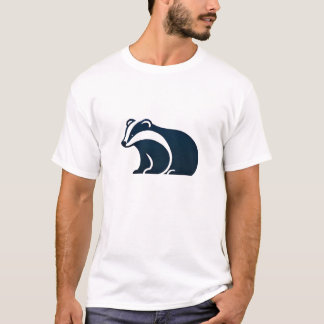 Camiseta Badger Cute Minimalist Silhouette Nature Sellife