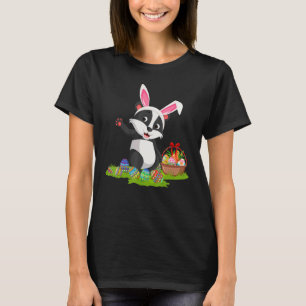 Camiseta Badger Easter Egg Hunting Bunny Badger Páscoa Sund