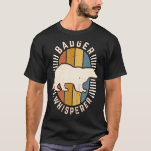 Camiseta Badger Whisperer Vintage Refletor Animal Clássico