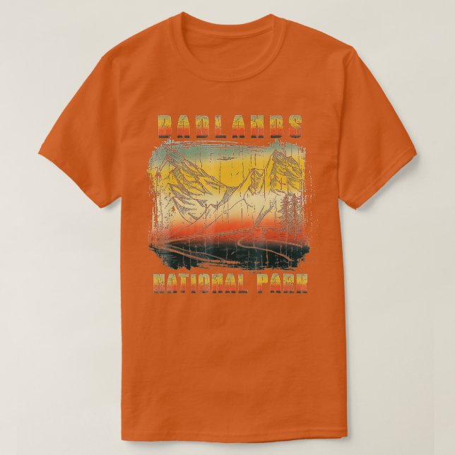 Camiseta Badlands National Park Vintage tee (Frente do Design)