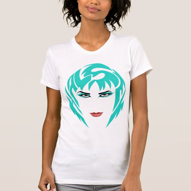 Camiseta Badlands Teal Women's (Frente)