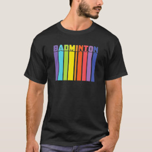 Camiseta Badminton Alto Colorida Shuttle Cork Racquet Indo