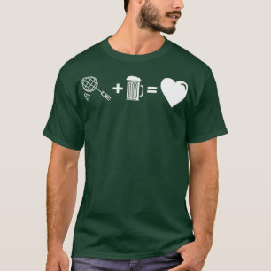 Camiseta Badminton anima Mug de Beer Athlete Idea T