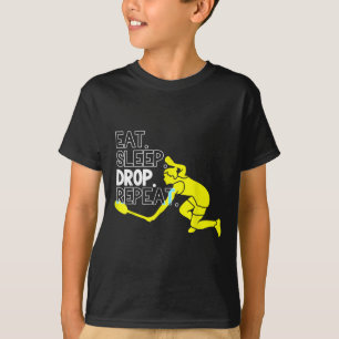 Camiseta Badminton. Comer. Dormir. Larga. Repetir.