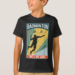 Camiseta Badminton Como Eu Rolo Vintage Essa é Minha Jogada