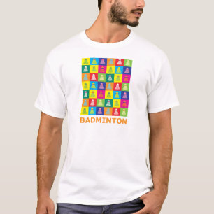 Camiseta Badminton do pop art