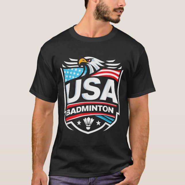 Camiseta Badminton dos EUA (Frente)