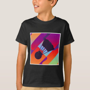 Camiseta Badminton Estético Da Vintagem Retroativa