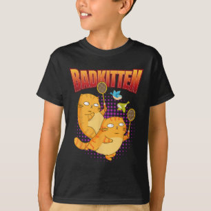 Camiseta Badminton I Badkitten Cat I Badminton Racket Shutt