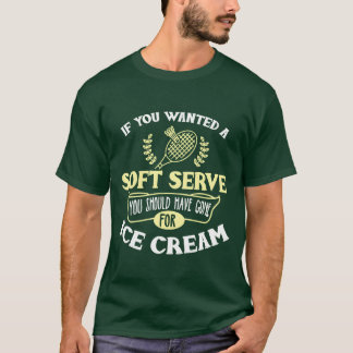 Camiseta Badminton idea Joke Soft Serve Quote Badminton Pla