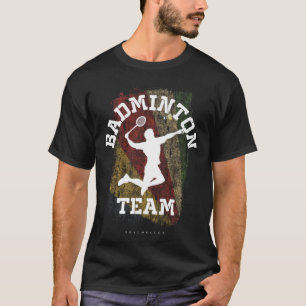 Camiseta Badminton jogador de jogos líquidos das Seychelles