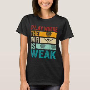 Camiseta Badminton - Jogue Onde o Wifi é Fraco