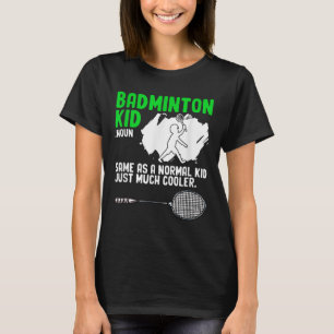 Camiseta Badminton Kid Racket Shuttle Hobby Badminton Playe