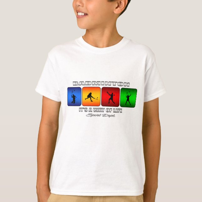 Camiseta Badminton legal é um modo de vida (Frente)