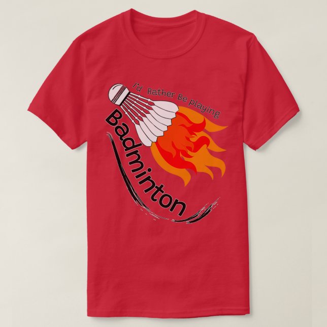 Camiseta Badminton Lover T 4 (Frente do Design)