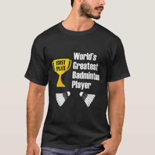 Camiseta Badminton - Mais Engraçado Jogador de Badminton