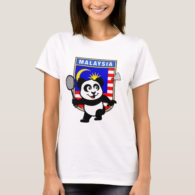 Camiseta Badminton Malásia Panda (Frente)