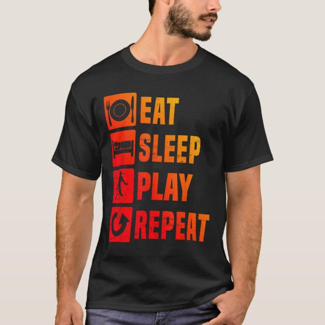Camiseta Badminton Mens Badminton Player Shuttle (Frente)