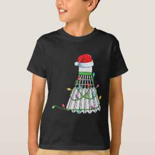 Camiseta Badminton Natal Dom Santa Hat Embalado Em Holi