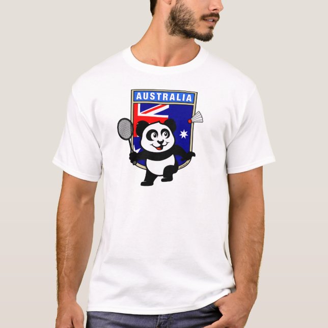 Camiseta Badminton Panda da Austrália (Frente)