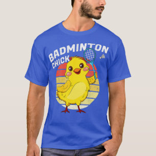 Camiseta Badminton Pintinho Retro Chicken Birdie Women Badm