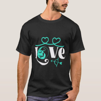 Camiseta Badminton-player Jogo Shuttle Yin-yang-love Badmin