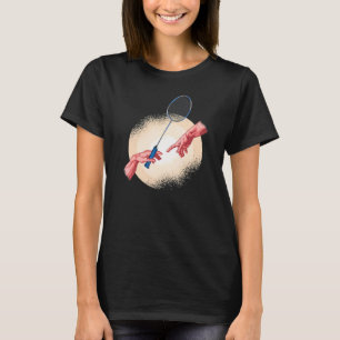Camiseta Badminton Player Shuttlecock Badminton