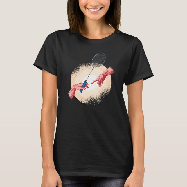Camiseta Badminton Player Shuttlecock Badminton (Frente)