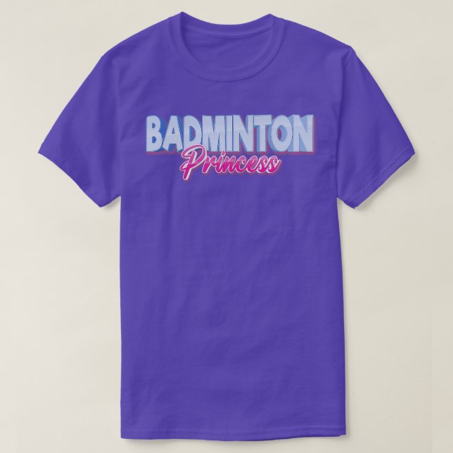 Camiseta Badminton Princess (Frente do Design)
