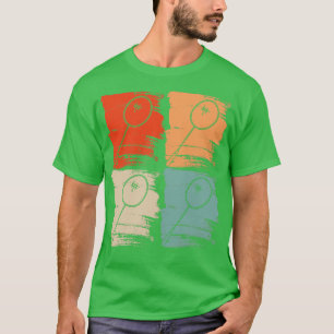 Camiseta Badminton Racket Badminton Retro