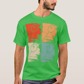 Camiseta Badminton Racket Badminton Retro