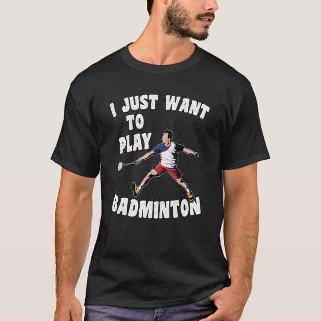 Camiseta Badminton shuttlecock atleta badminton racket spo (Frente)