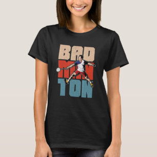 Camiseta Badminton shuttlecock atleta badminton racket spo