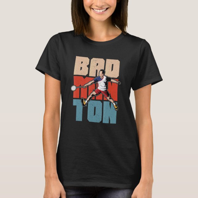 Camiseta Badminton shuttlecock atleta badminton racket spo (Frente)