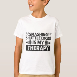 Camiseta Badminton Smashing Shuttles Racquet Sport