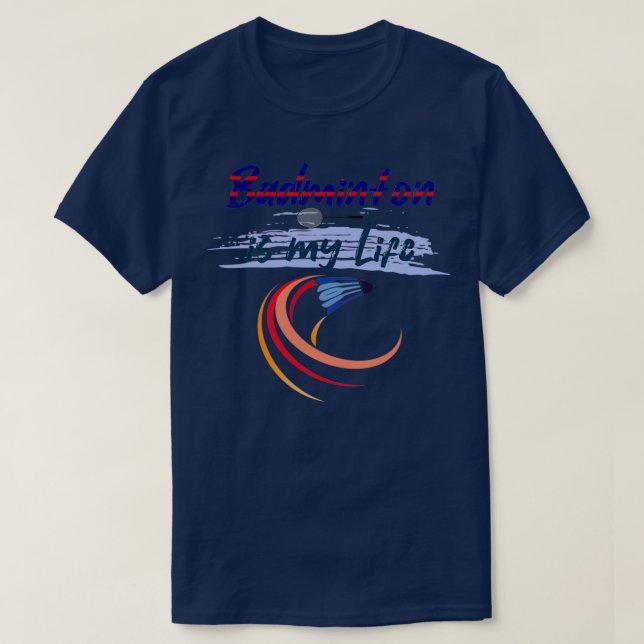 Camiseta Badminton Sport Badminton Gift Idea T (Frente do Design)