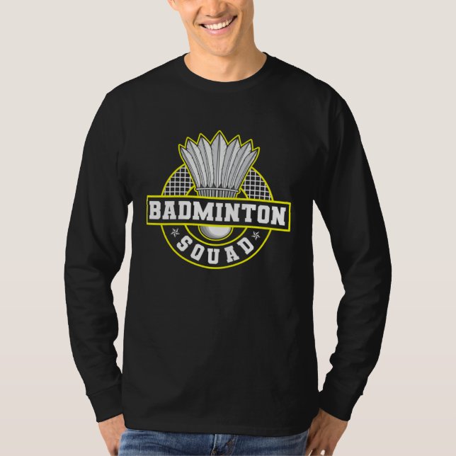 Camiseta Badminton Squad Hobby Shuttlecock Badminton Player (Frente)