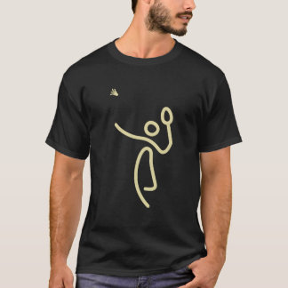 Camiseta Badminton Stick Figura Badminton