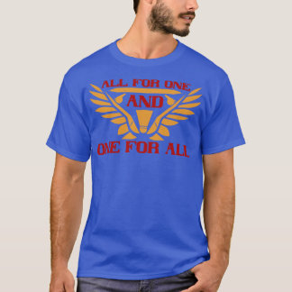 Camiseta Badminton Tudo por um e um por todos