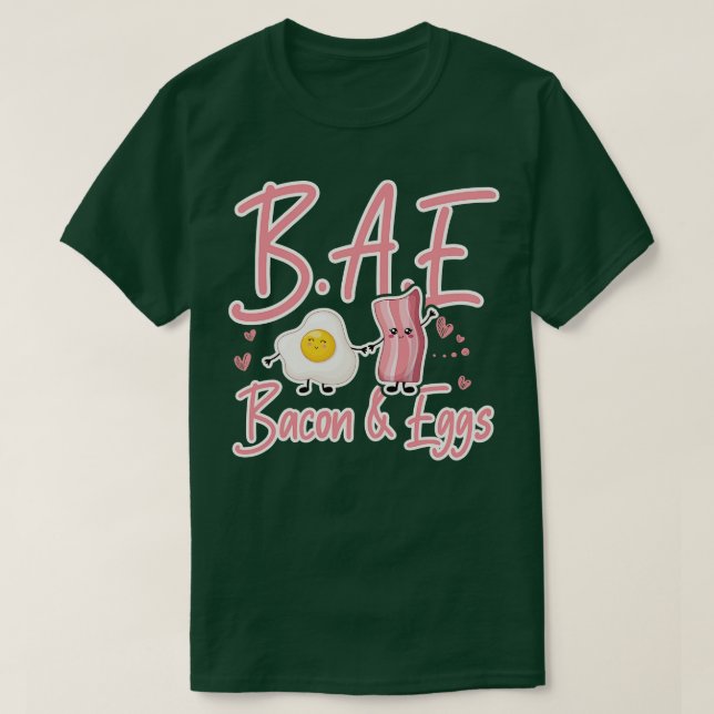 Camiseta BAE Bacon e Ovos presentes no café da manhã (Frente do Design)