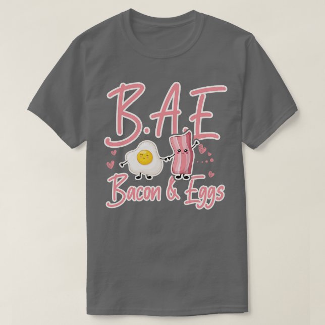 Camiseta BAE Bacon e Ovos presentes no café da manhã (Frente do Design)