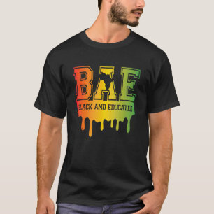 Camiseta BAE Preto E Educado Mês da História Afro-Americana