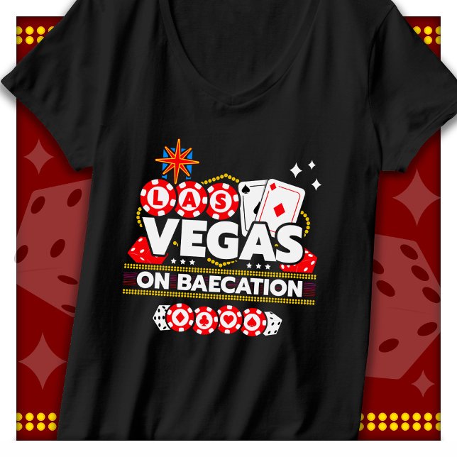 Camiseta Baecação de Vegas Viagem de Casais de Las Vegas La (Criador carregado)