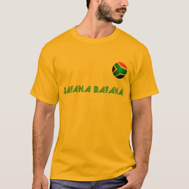 Camiseta Bafana Bafana - futebol de África do Sul (Frente)
