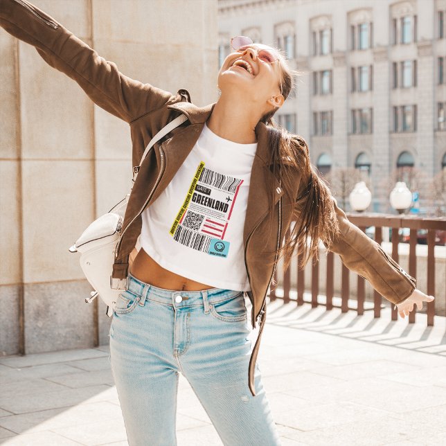 Camiseta Bagagem de Viagem do Ártico da Gronelândia Engraça (Criador carregado)