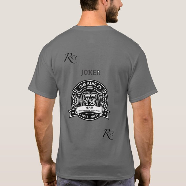 Camiseta Bagagem e Joker de 75 anos T (Verso)