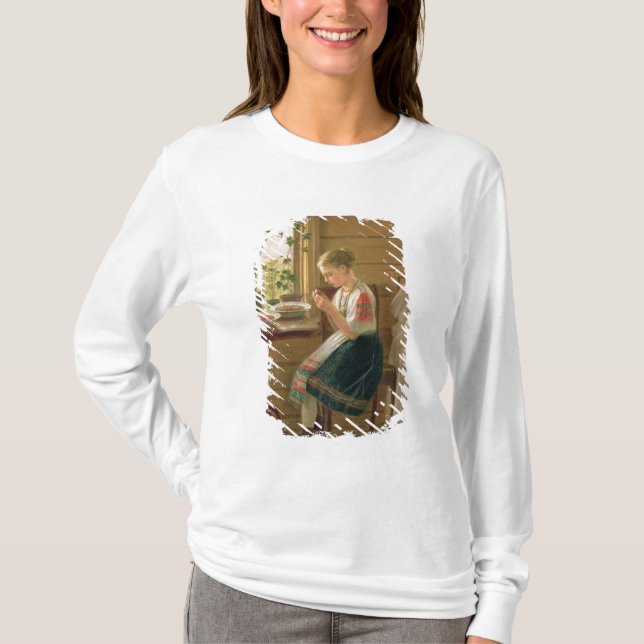 Camiseta Bagas da casca da menina, 1880 (Frente)