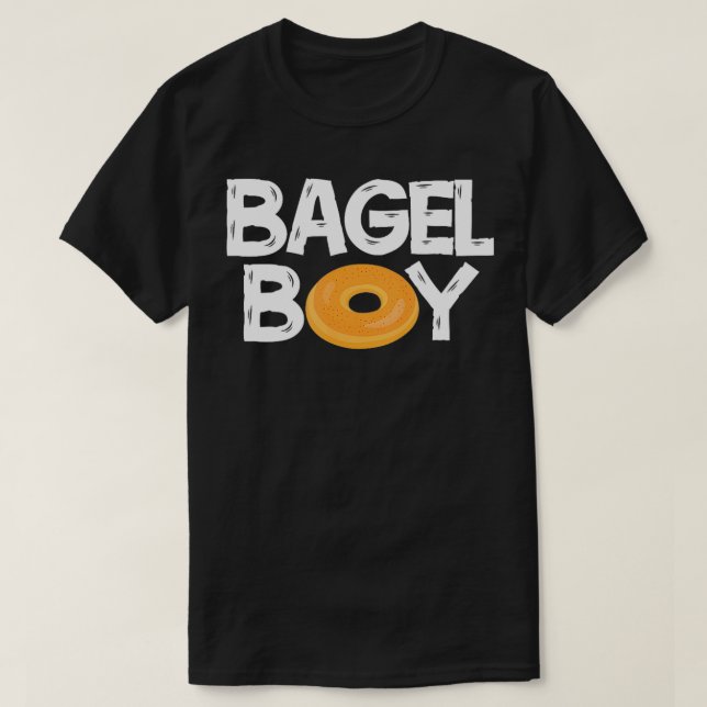 Camiseta Bagel Boy Engraçado Rosquinha Comida (Frente do Design)