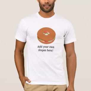 Camiseta Bagel: Slogan customizável