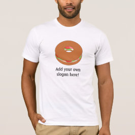 Camiseta Bagel: Slogan Personalizável